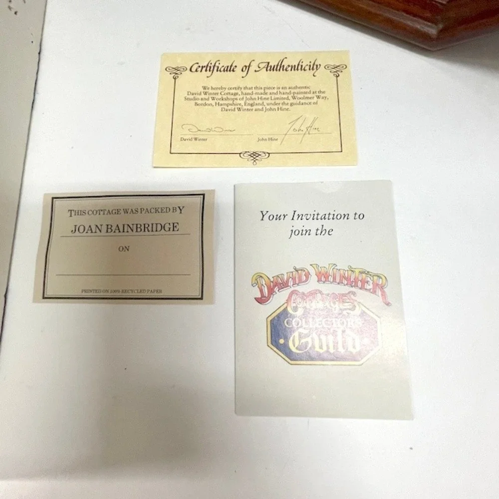 Vintage David‎ Winter Raised Relief On The Riverbank Plaque & Display Case